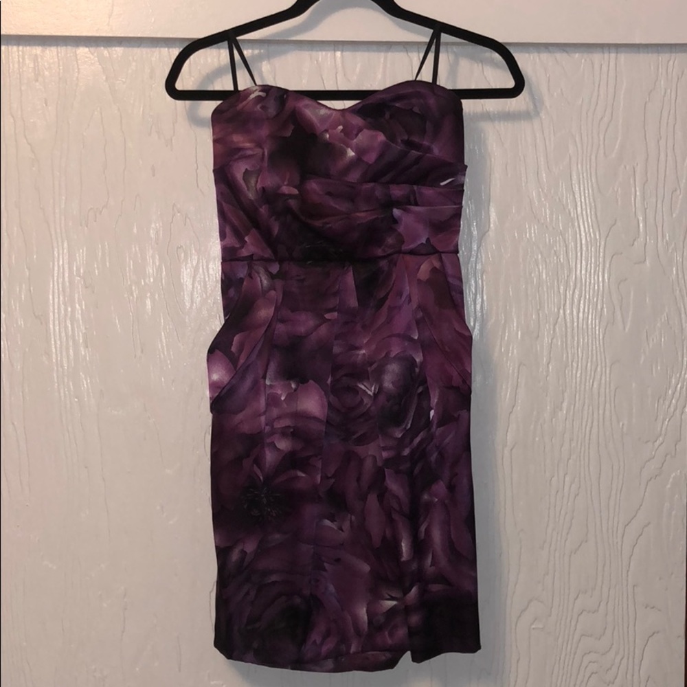 Purple floral dress